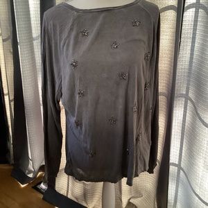 INC women’s long sleeve blouse. Size XL. Gray.  Brand new.